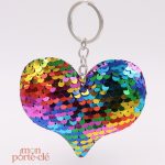 Cadeau Porte-Clé Cœur effet brillant