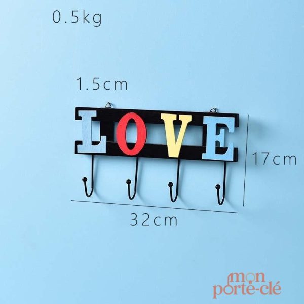 Accroche porte-clé mural colorée et fonctionnelle