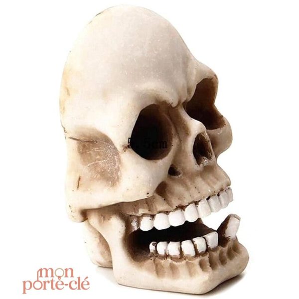 Porte-clé mural design crâne artistique