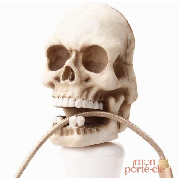 Porte-clé mural en forme de tête de mort