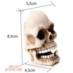 Porte-clé mural moderne avec design crâne