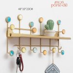 Porte-Clé mural aux couleurs vives