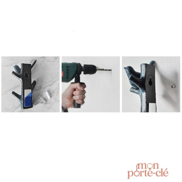 Porte-clé mural chic pour un rangement stylé des clés