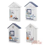 Porte-Clé mural en bois naturel