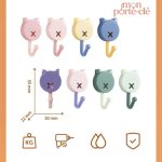 Porte-clé mural adorable pour les amoureux des chats