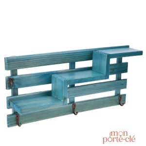 Porte-clé mural au design rustique et fonctionnel