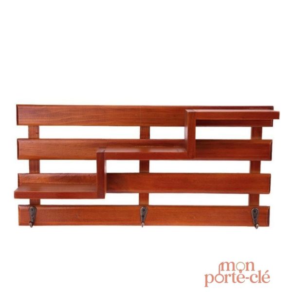 Décoration murale pratique, porte-clé en bois