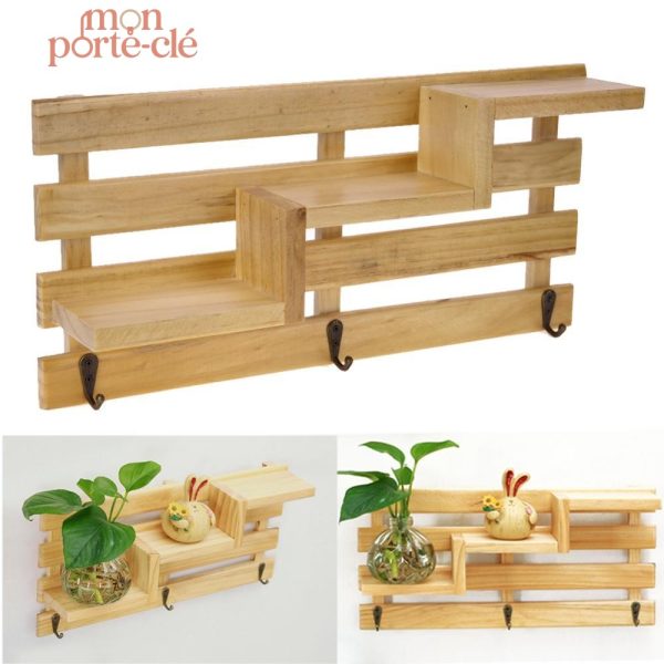 Porte-clé mural élégant, idéal pour l'entrée