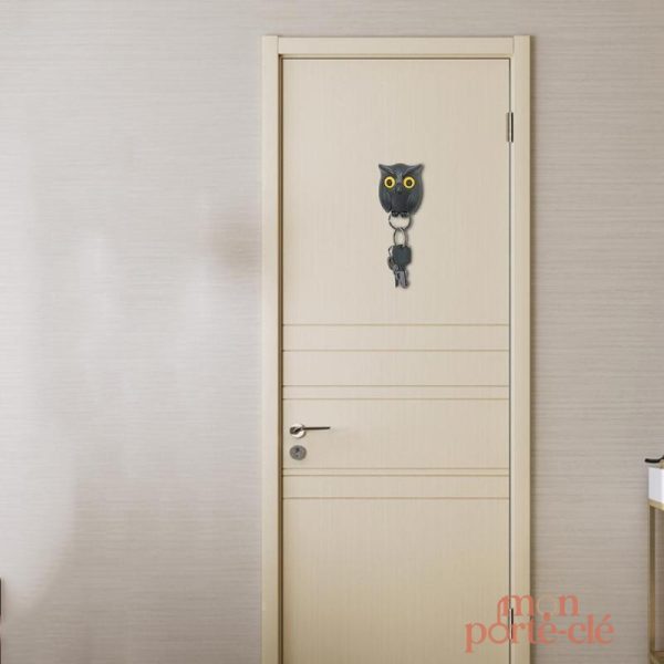 Porte-clé mural Hibou décoratif