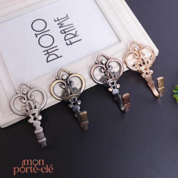 Porte-Clé Mural en Bois Vintage