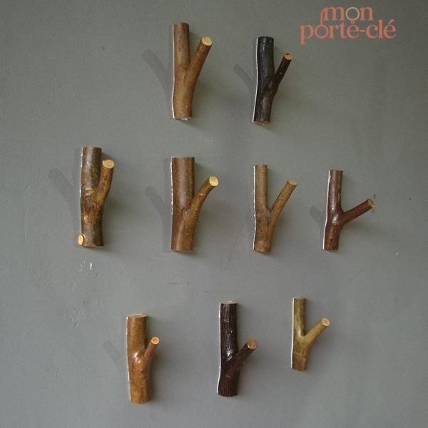 Porte-clé mural La Branche en bois décoratif