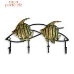 Porte-Clé Mural Les Poissons décoratif et fonctionnel