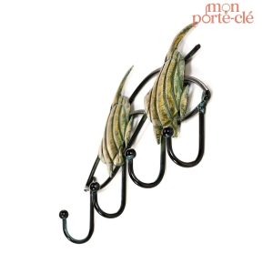 Porte-Clé mural original avec motif poisson