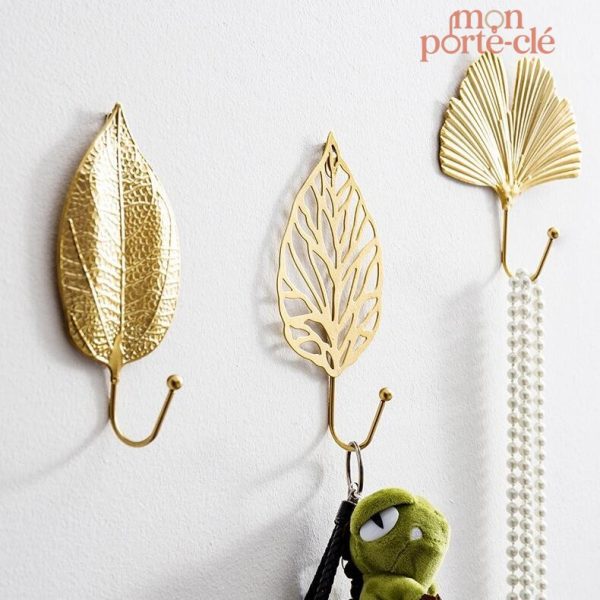 Porte-Clé mural créatif en forme de feuille