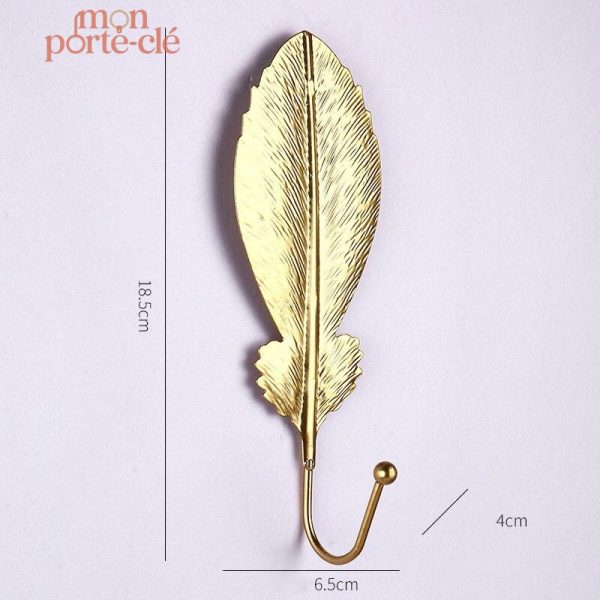 Porte-Clé mural en forme de feuille pour entrée