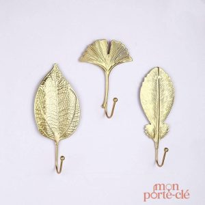 Porte-Clé Mural en forme de feuille