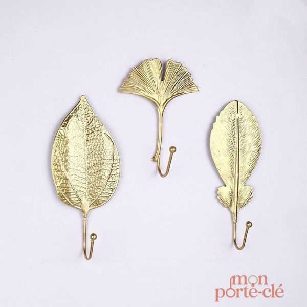 Porte-Clé Mural en forme de feuille