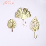 Porte-Clé mural design feuille originale