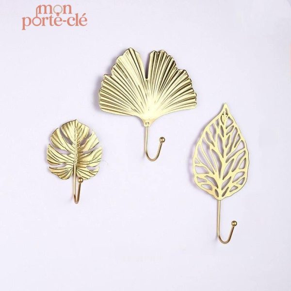 Porte-Clé mural design feuille originale