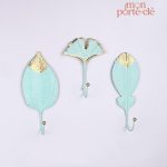 Porte-Clé mural unique en forme de feuille