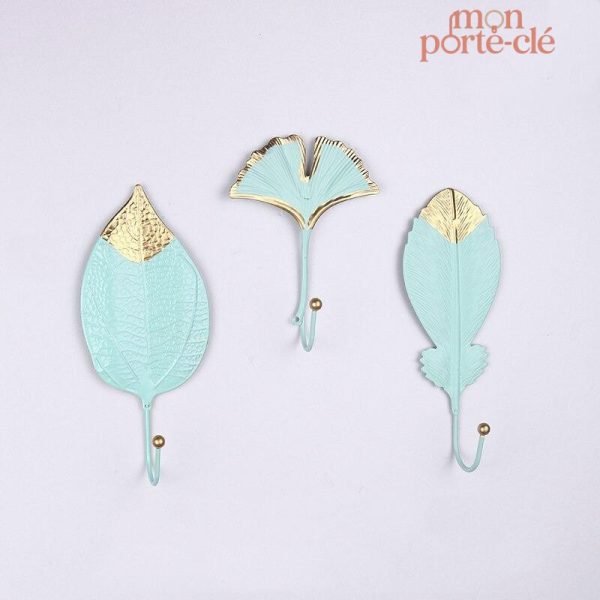 Porte-Clé mural unique en forme de feuille