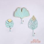 Porte-Clé mural avec design de feuille