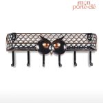 Hibou vintage porte-clé mural pour entrée