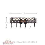 Porte-clé mural original hibou vintage