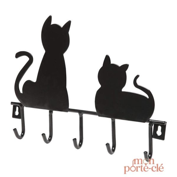 Porte-Clé Mural décoratif avec silhouettes de chats