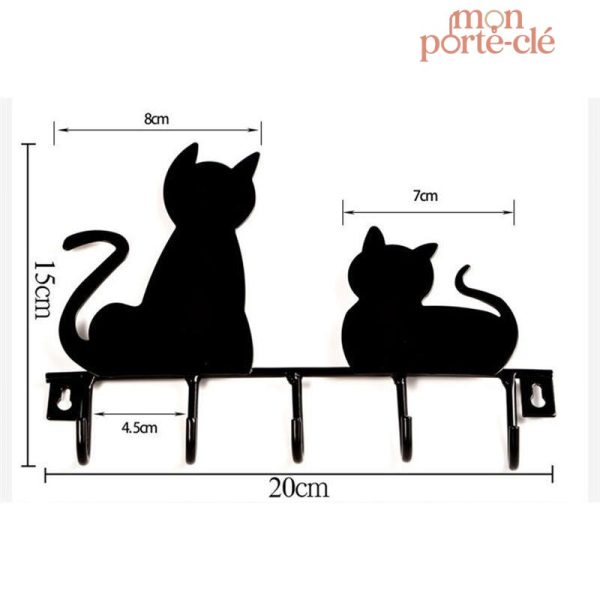 Support mural élégant pour accrocher des clés