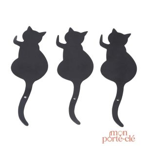 Porte-clé mural avec design de chat