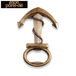Porte-clé décapsuleur ancre marine en acier