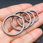 Anneau pour clés rond en titane