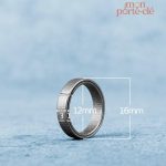 Porte-clé en titane, design rond