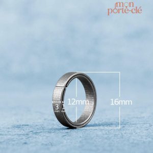 Porte-clé en titane, design rond