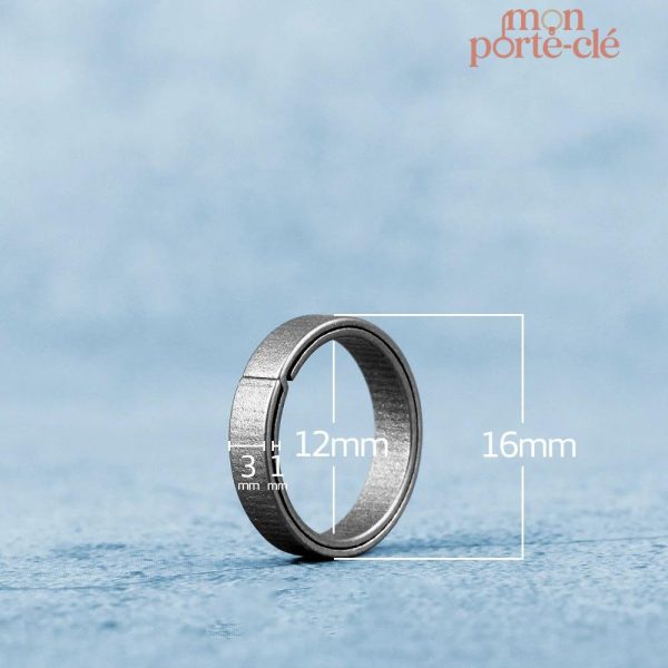 Porte-clé en titane, design rond