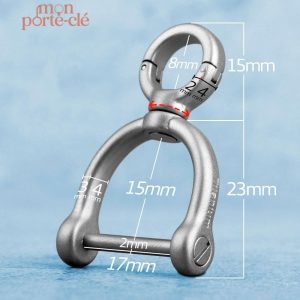 Porte-Clé en Titane, design élégant et durable