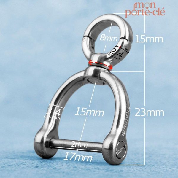 Porte-Clé Titane, idéal pour une utilisation quotidienne