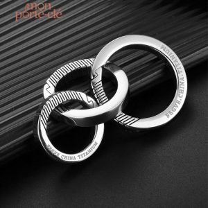 Anneau Mousqueton Titane pour porte-clés