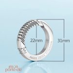 Mousqueton léger en titane pour porte-clés