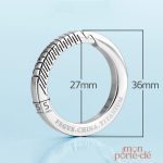 Anneau porte-clé en titane durable