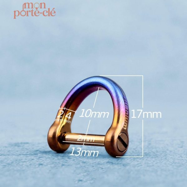 Étrier en titane pour clés et accessoires