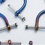 Porte-clé ergonomique en titane 13mm