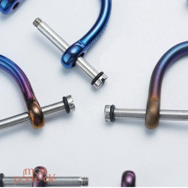 Porte-clé ergonomique en titane 13mm