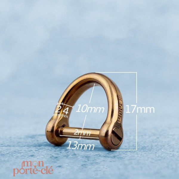 Porte-clé en titane léger et durable