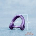 Étrier porte-clé design moderne en titane