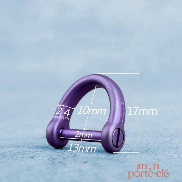 Étrier porte-clé design moderne en titane