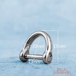 Anneau porte-clé résistant en titane