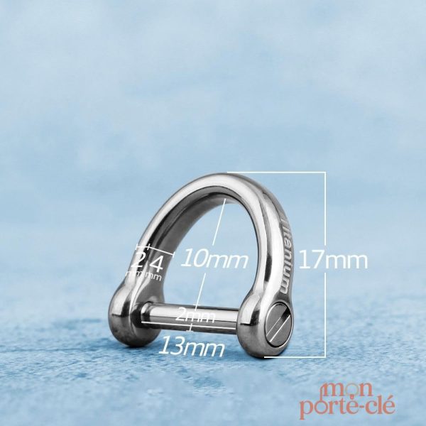 Anneau porte-clé résistant en titane