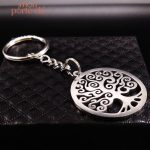 Porte-clé métal arbre de vie, un symbole de connexion et d'harmonie